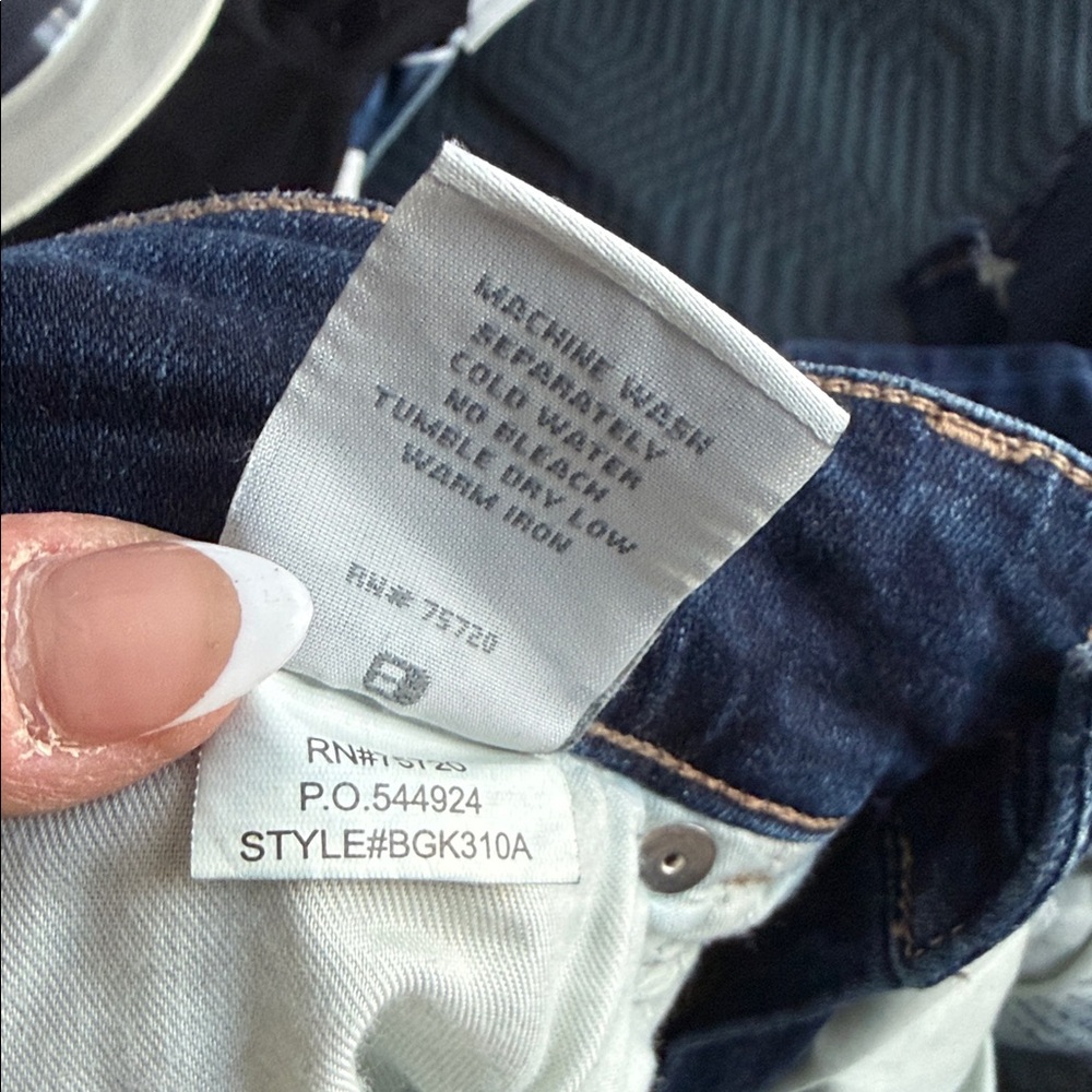 Dark Blue Women's High-Rise Skinny Jeans- BKE PARKER - Picture 4 of 9